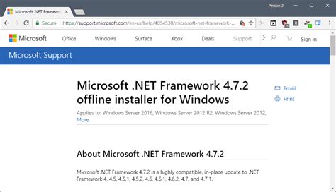 net framework 4.7 2|Microsoft .NET Framework 4.7.2 offline installer for Windows.